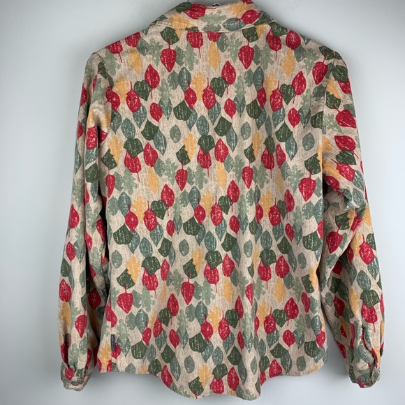 Woolrich Fall Leaves Button Down Small Shirt - Picture 7 of 8